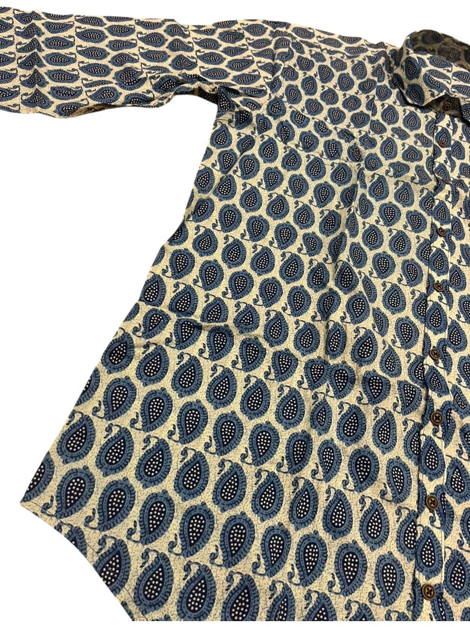 Southloom Jaipur Pure Cotton Block Printed Shirt for Men in Full Sleeve