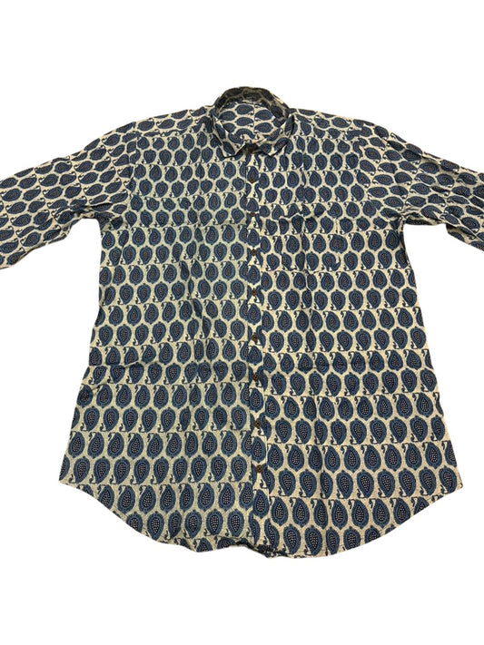 Southloom Jaipur Pure Cotton Block Printed Shirt for Men in Full Sleeve