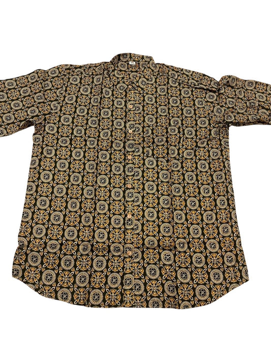 Southloom Jaipur Pure Cotton Block Printed Shirt for Men in Full Sleeve