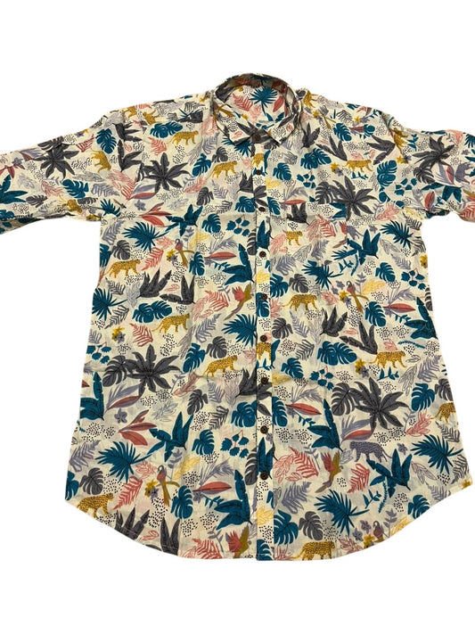 Southloom Jaipur Pure Cotton Block Printed Shirt for Men in Full Sleeve