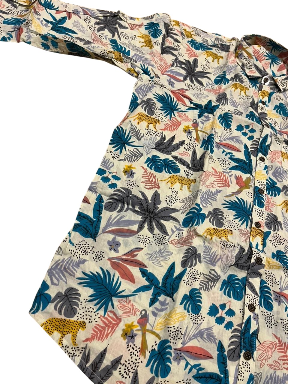 Southloom Jaipur Pure Cotton Block Printed Shirt for Men in Full Sleeve