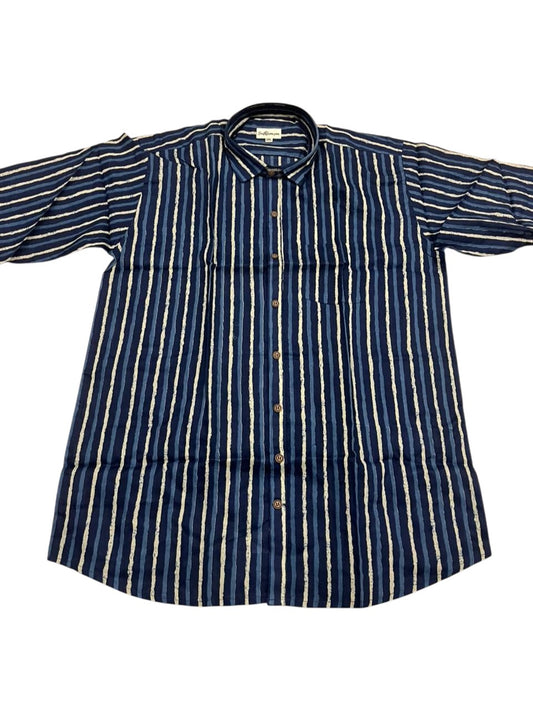 Southloom Jaipur Pure Cotton Block Printed Shirt for Men in Full Sleeve