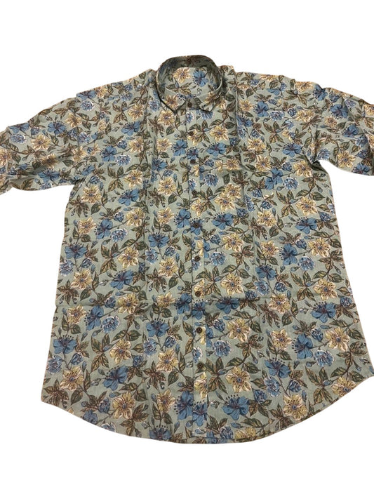 Southloom Jaipur Pure Cotton Block Printed Shirt for Men in Full Sleeve