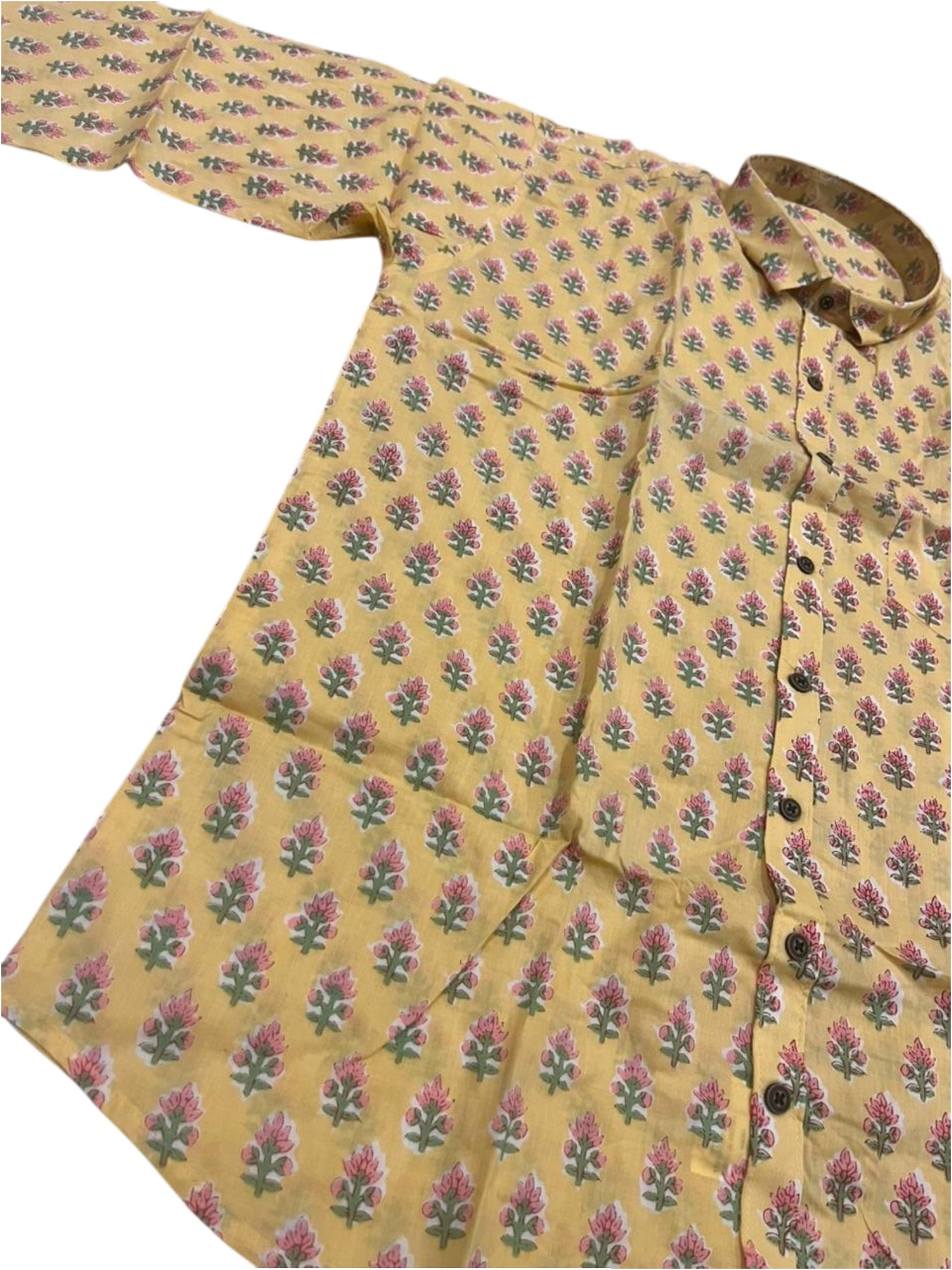 Southloom Jaipur Pure Cotton Block Printed Shirt for Men in Full Sleeve