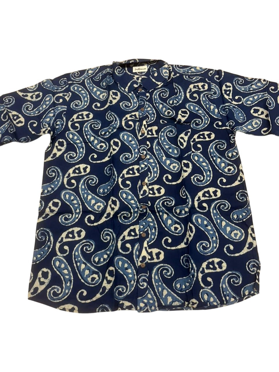 Southloom Jaipur Pure Cotton Block Printed Shirt for Men in Full Sleeve