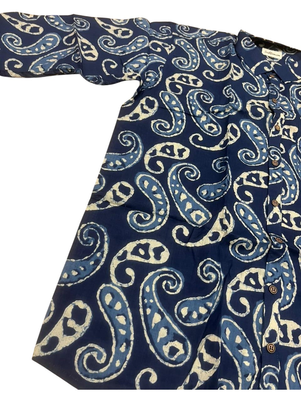 Southloom Jaipur Pure Cotton Block Printed Shirt for Men in Full Sleeve