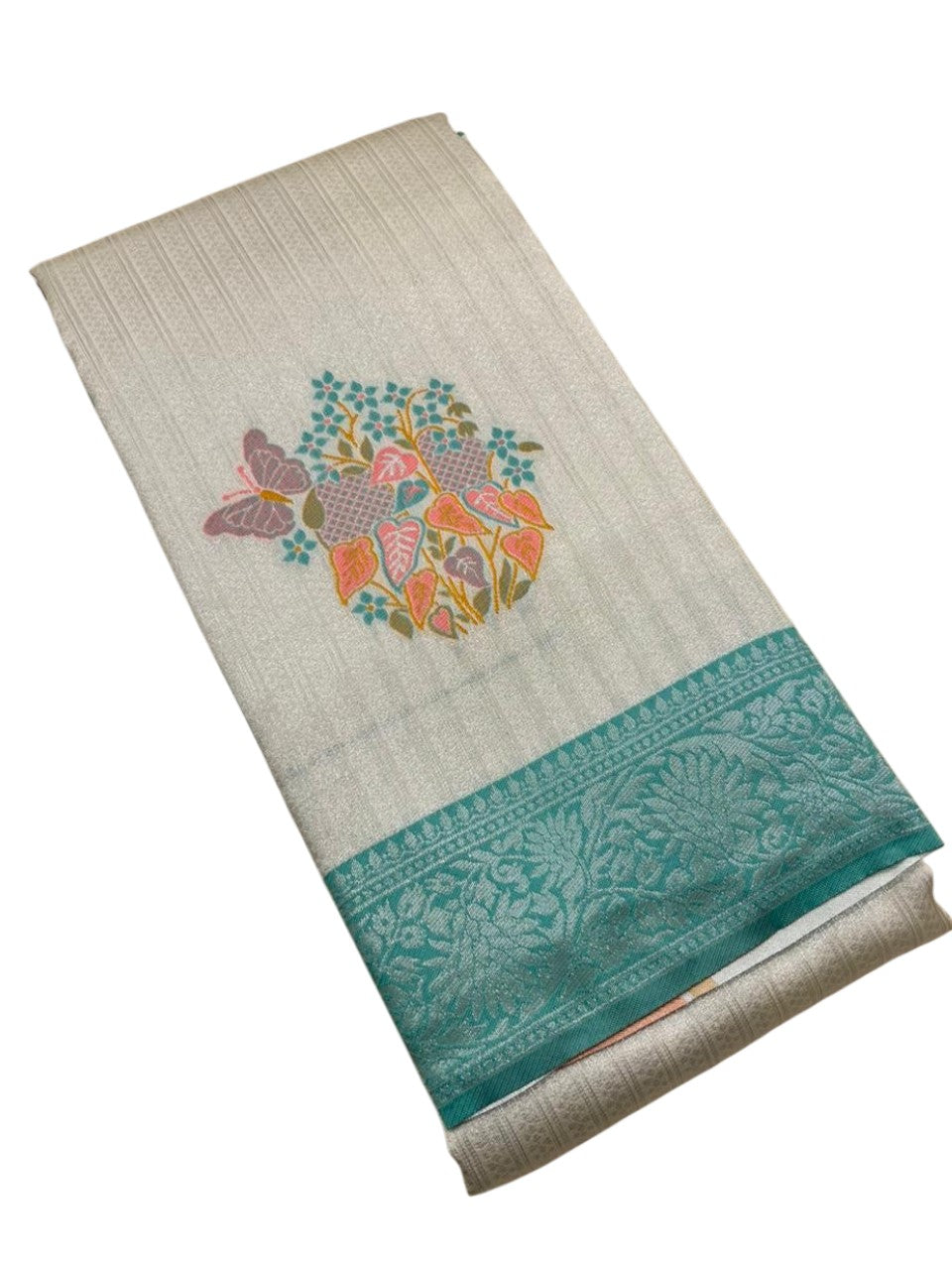 Southloom Kerala Tissue Silk With Butta Work On the Body