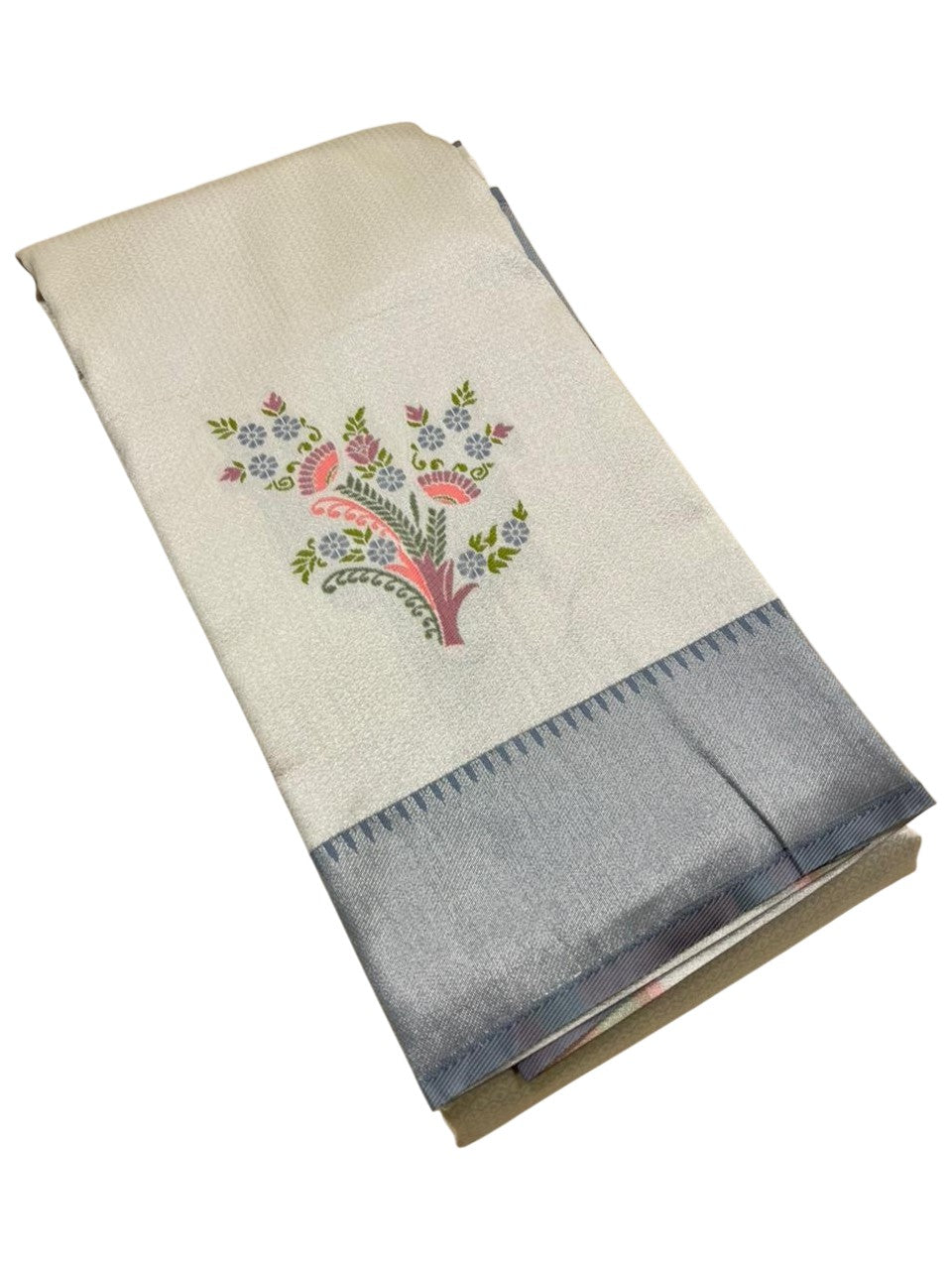 Southloom Kerala Tissue Silk With Butta Work On the Body