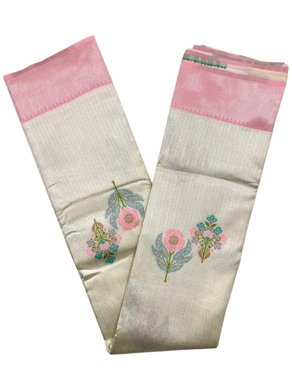 Southloom Kerala Tissue Silk With Butta Work On the Body