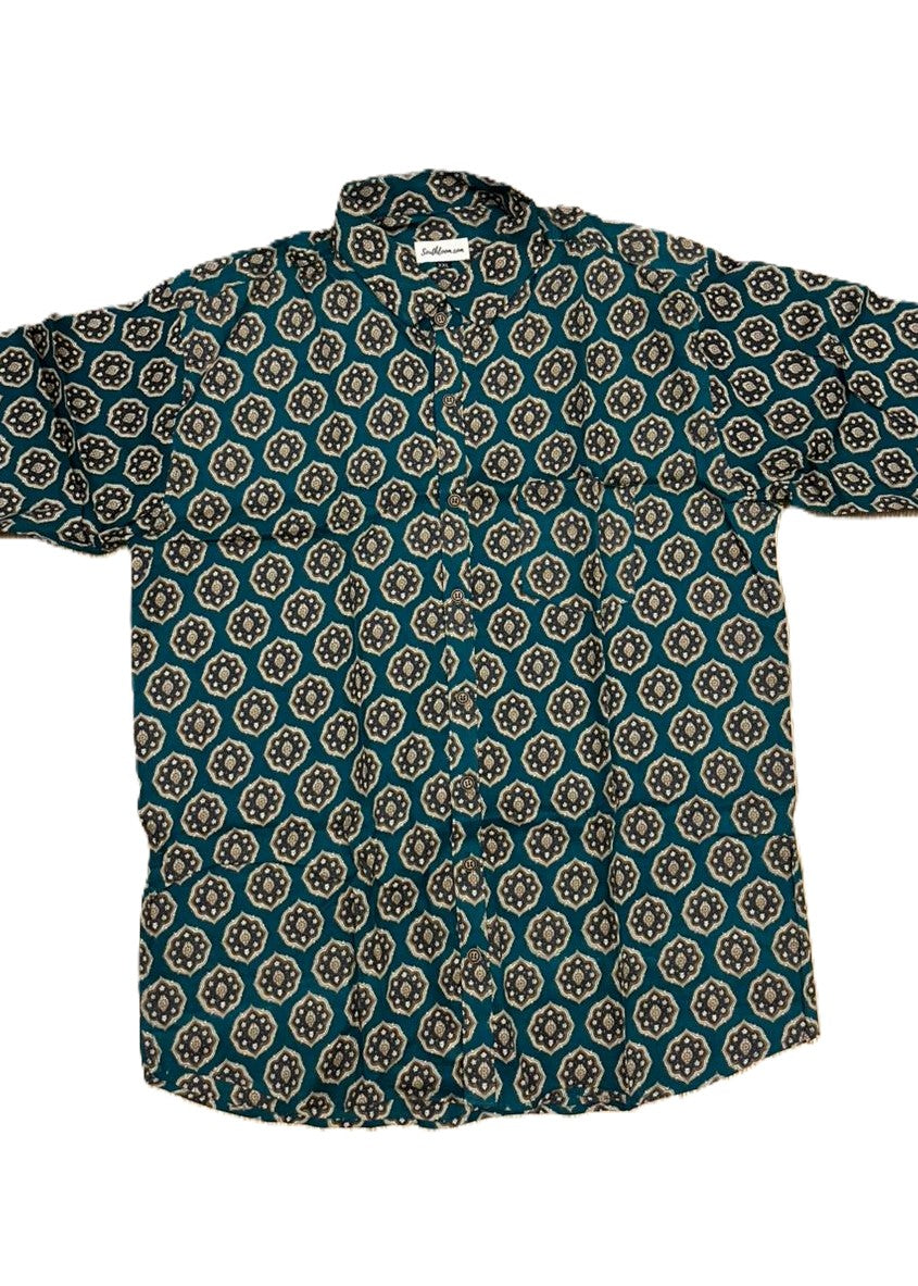 Southloom Jaipur Pure Cotton Block Printed Shirt for Men in Full Sleeve