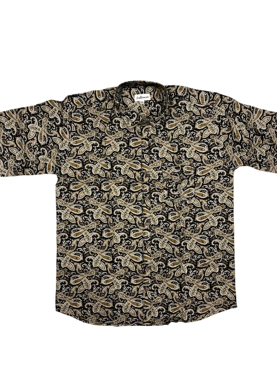 Southloom Jaipur Pure Cotton Block Printed Shirt for Men in Full Sleeve