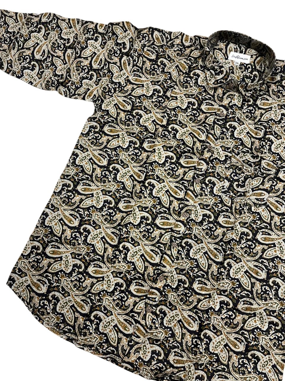 Southloom Jaipur Pure Cotton Block Printed Shirt for Men in Full Sleeve