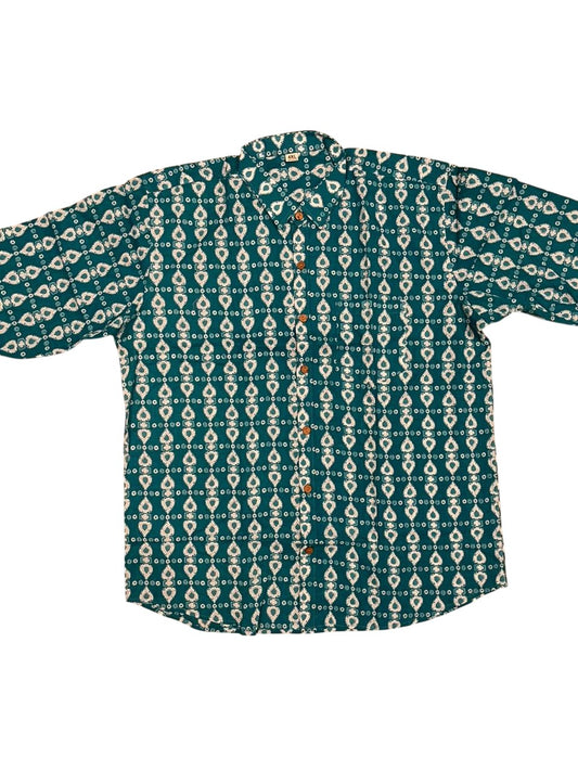 Southloom Jaipur Pure Cotton Block Printed Shirt for Men in Full Sleeve