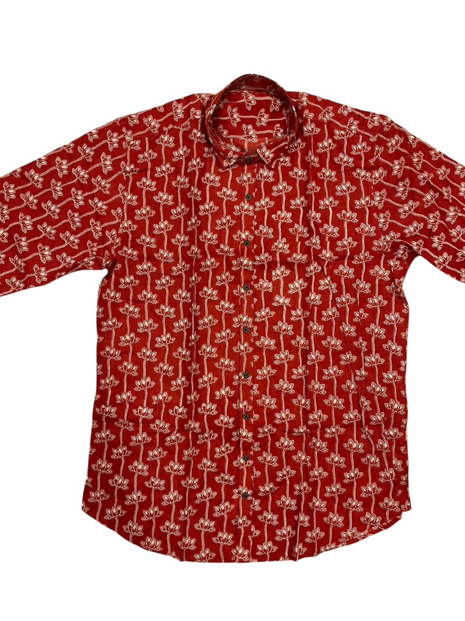 Southloom Jaipur Pure Cotton Block Printed Shirt for Men in Full Sleeve
