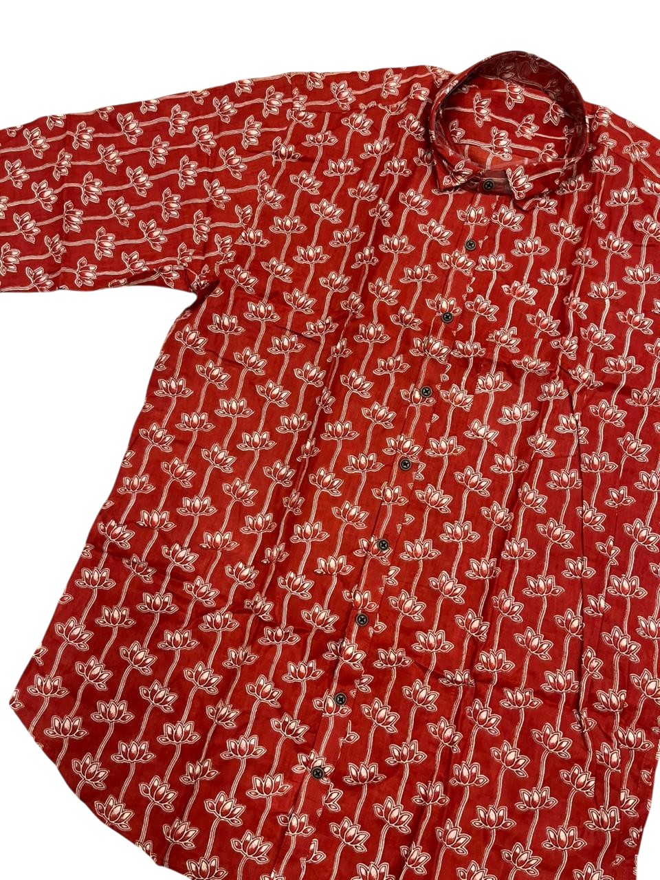 Southloom Jaipur Pure Cotton Block Printed Shirt for Men in Full Sleeve