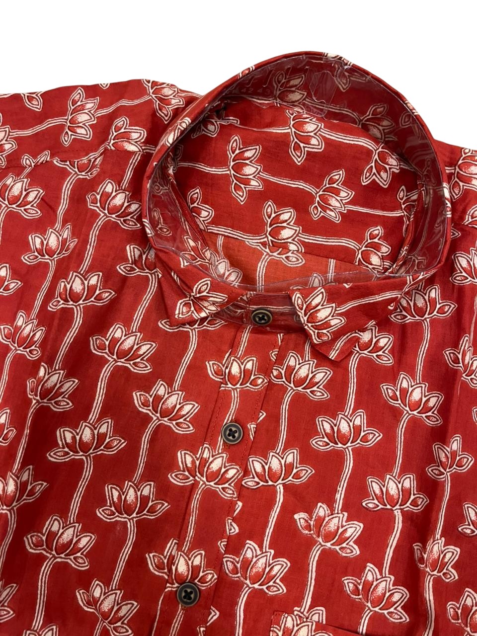 Southloom Jaipur Pure Cotton Block Printed Shirt for Men in Full Sleeve