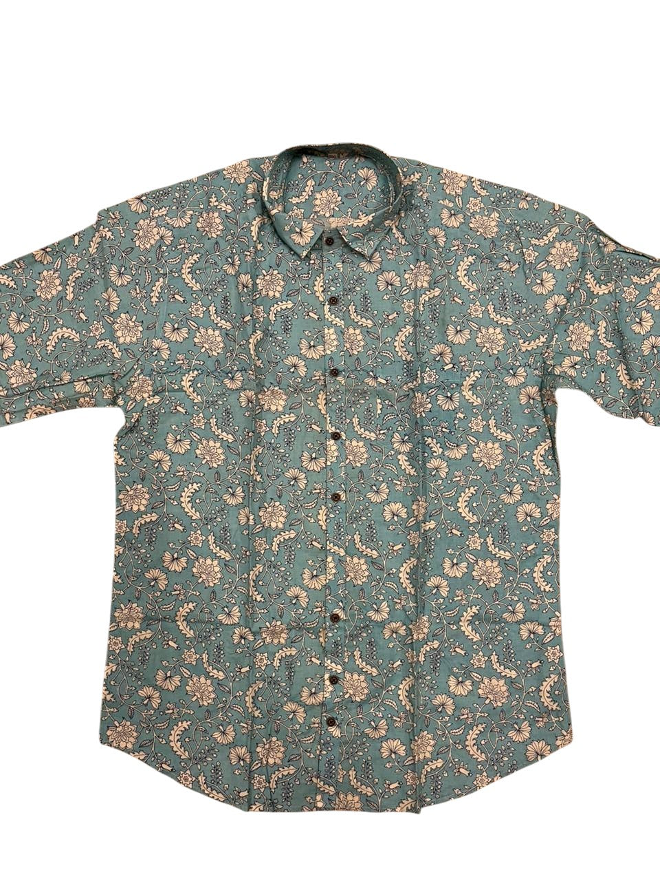 Southloom Jaipur Pure Cotton Block Printed Shirt for Men in Full Sleeve