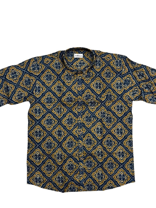 Southloom Jaipur Pure Cotton Block Printed Shirt for Men in Full Sleeve