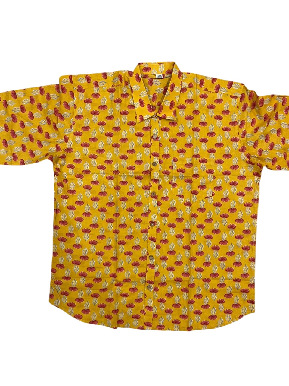 Southloom Jaipur Pure Cotton Block Printed Shirt for Men in Full Sleeve