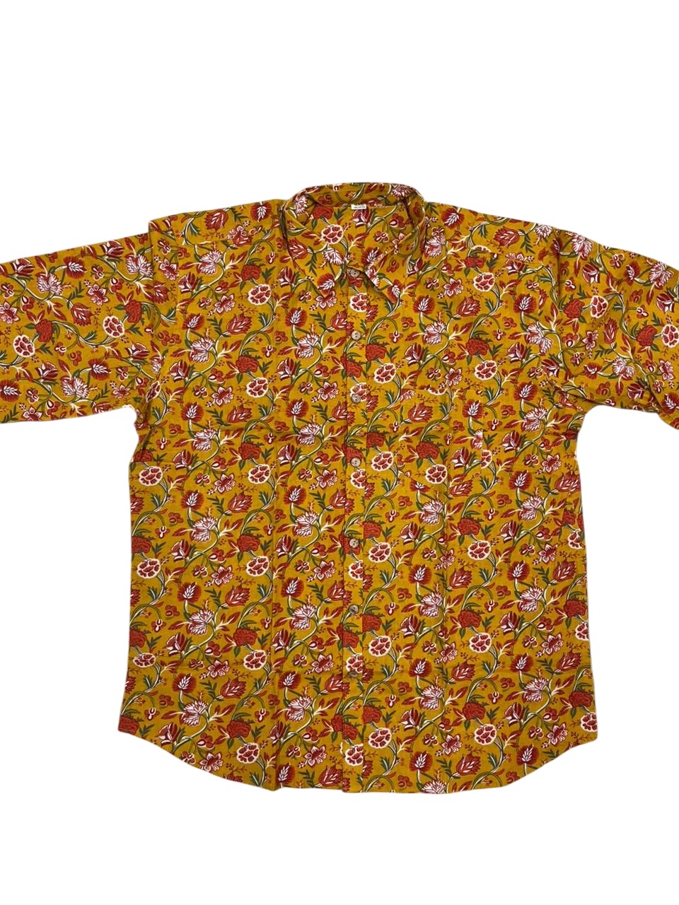 Southloom Jaipur Pure Cotton Block Printed Shirt for Men in Full Sleeve
