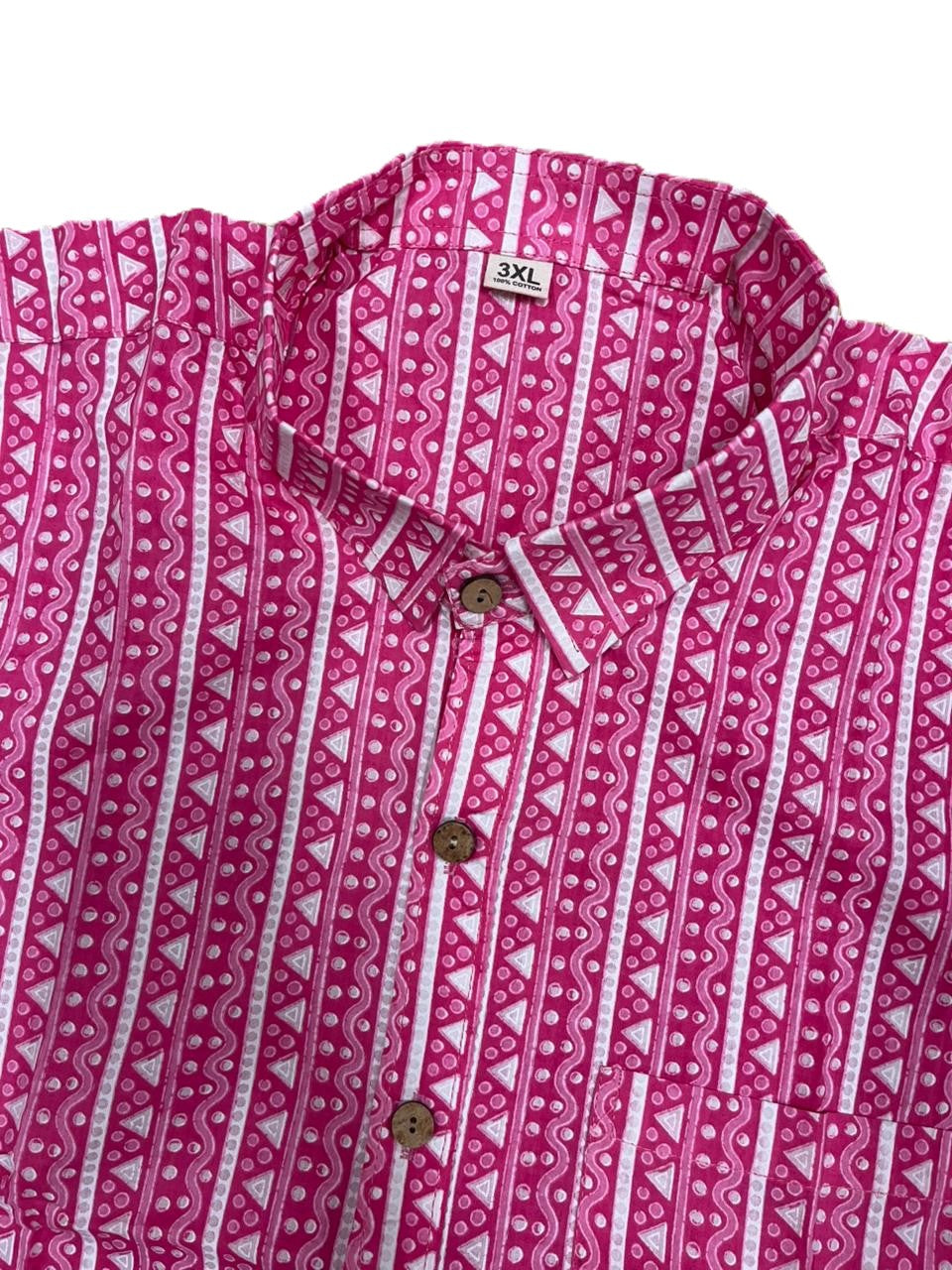Southloom Jaipur Pure Cotton Block Printed Shirt for Men in Full Sleeve