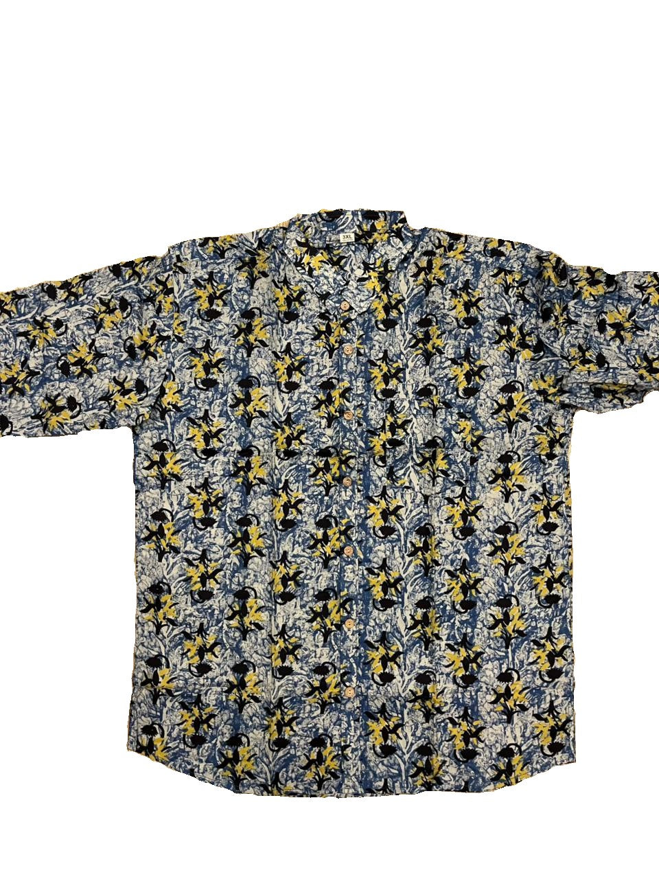 Southloom Jaipur Pure Cotton Block Printed Shirt for Men in Full Sleeve