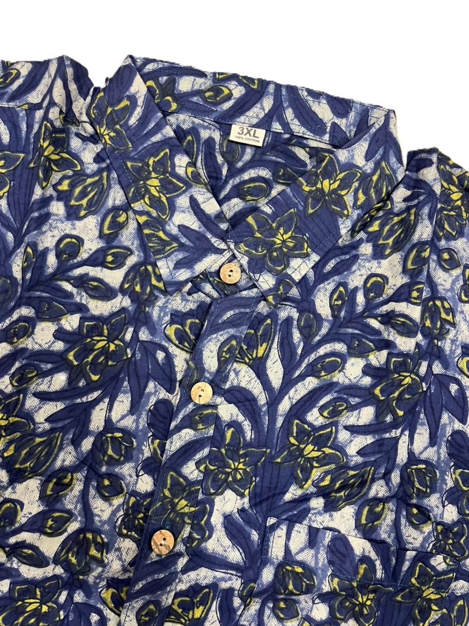 Southloom Jaipur Pure Cotton Block Printed Shirt for Men in Full Sleeve