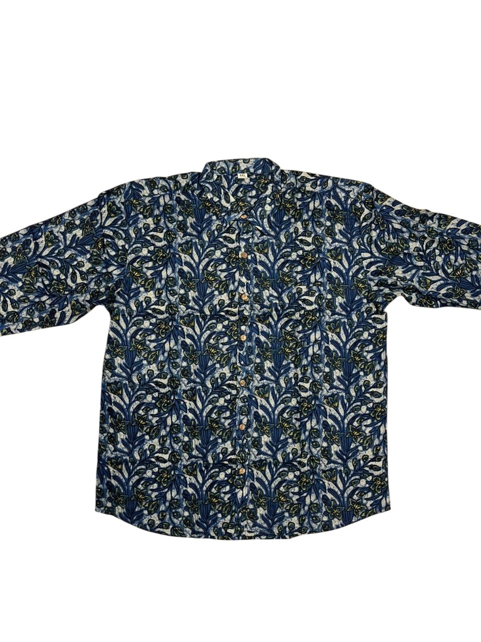 Southloom Jaipur Pure Cotton Block Printed Shirt for Men in Full Sleeve