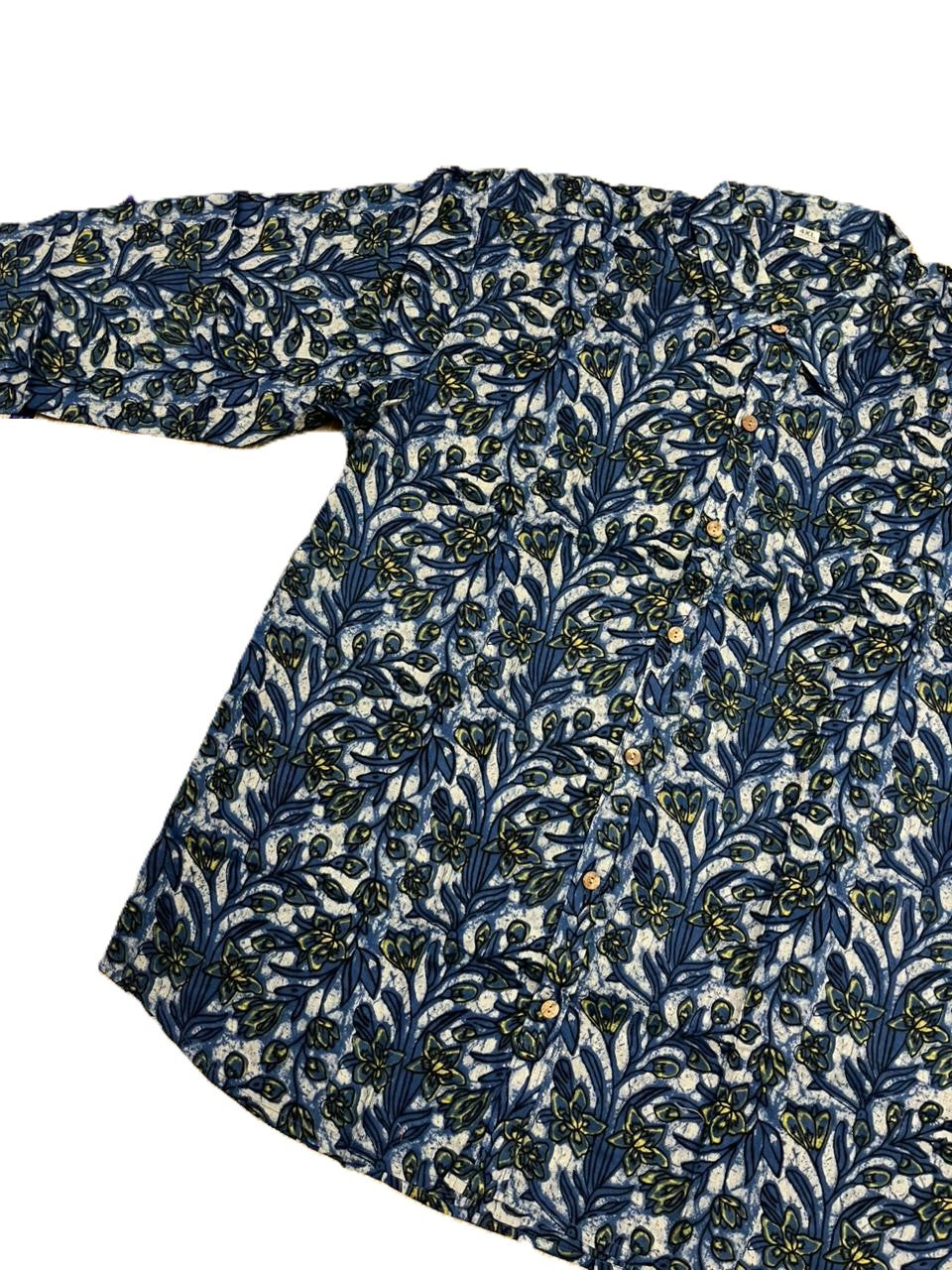 Southloom Jaipur Pure Cotton Block Printed Shirt for Men in Full Sleeve