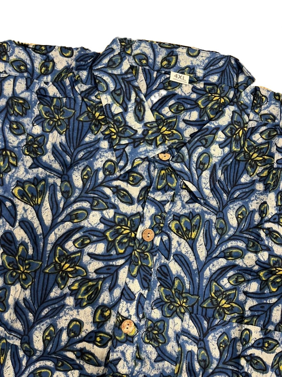 Southloom Jaipur Pure Cotton Block Printed Shirt for Men in Full Sleeve