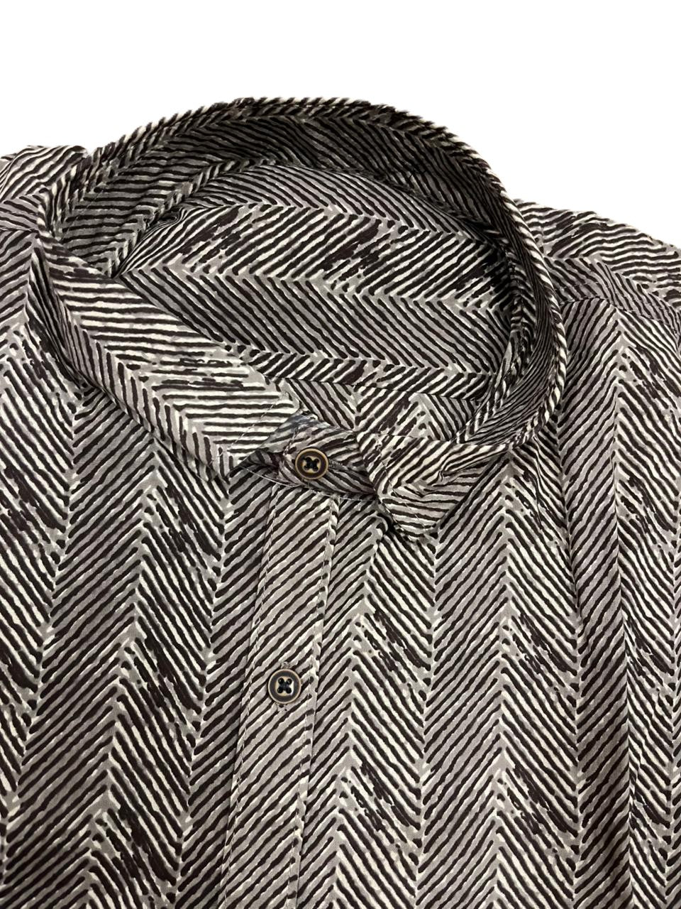 Southloom Jaipur Pure Cotton Block Printed Shirt for Men in Full Sleeve