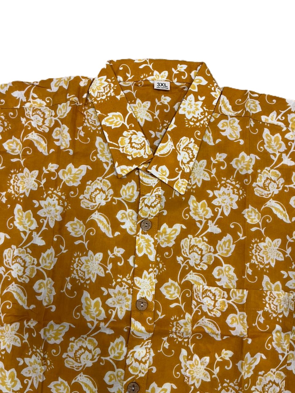 Southloom Jaipur Pure Cotton Block Printed Shirt for Men in Full Sleeve