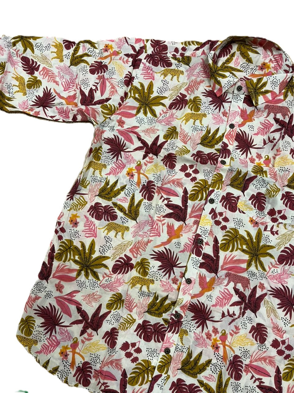 Southloom Jaipur Pure Cotton Block Printed Shirt for Men in Full Sleeve