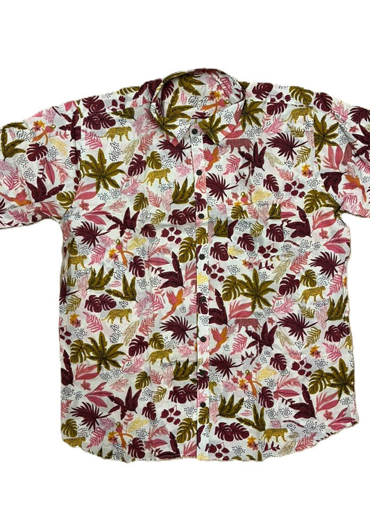 Southloom Jaipur Pure Cotton Block Printed Shirt for Men in Full Sleeve