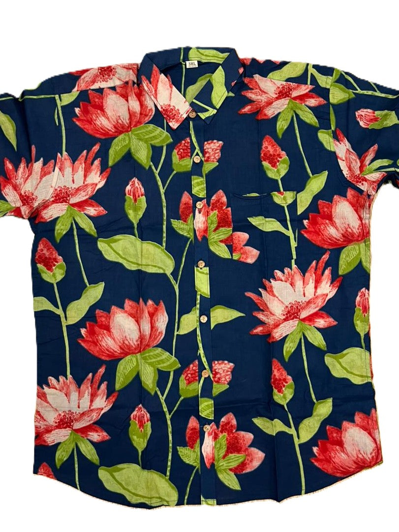 Southloom Jaipur Pure Cotton Block Printed Shirt for Men in Full Sleeve