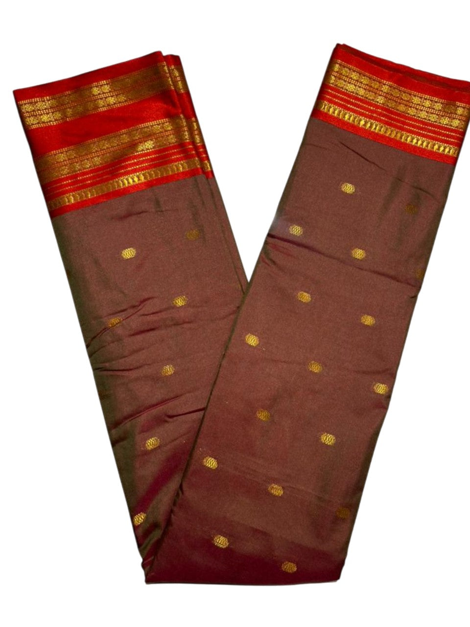 Southloom Semi Silk Narayan Pett Saree with Butta Works Across Body