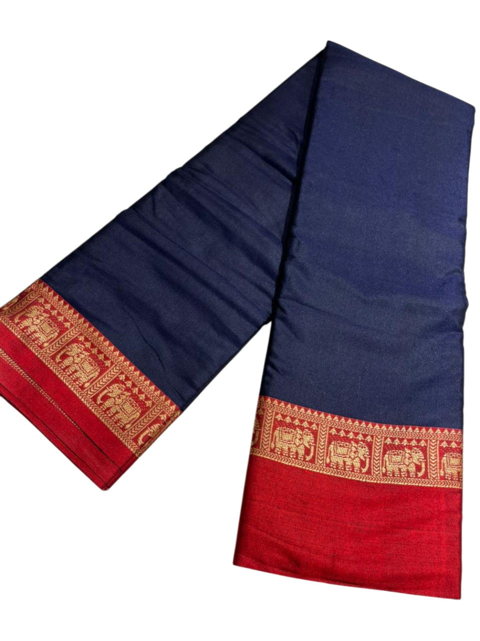 Southloom Kerala Semi Silk Narayan Pett Saree With Woven Work on the Boders With Blue
