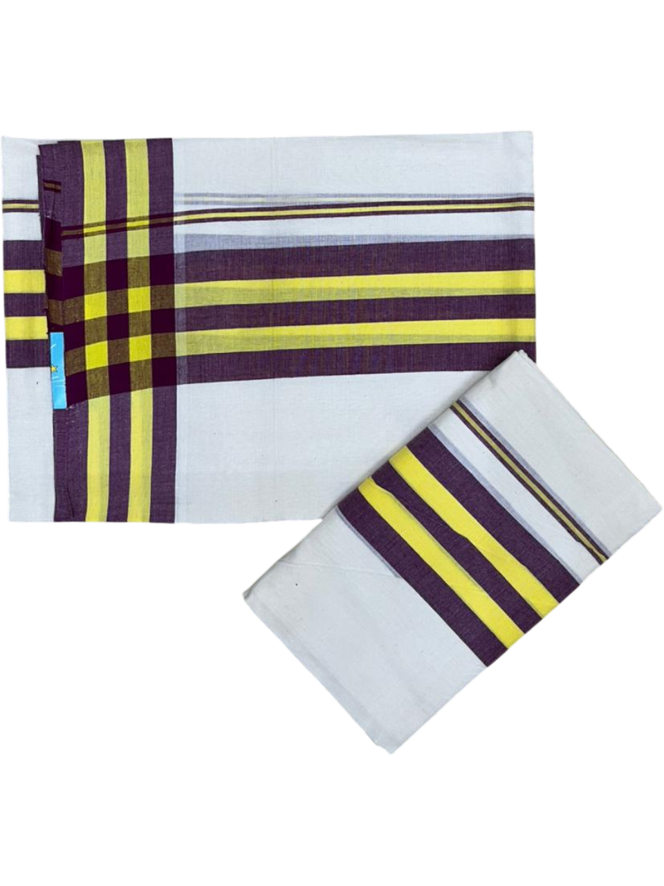 Southloom Kerala Mulloth Cotton Single Mundum Neriyathum with Multicolor Border In 2.80 Mtrs SL243