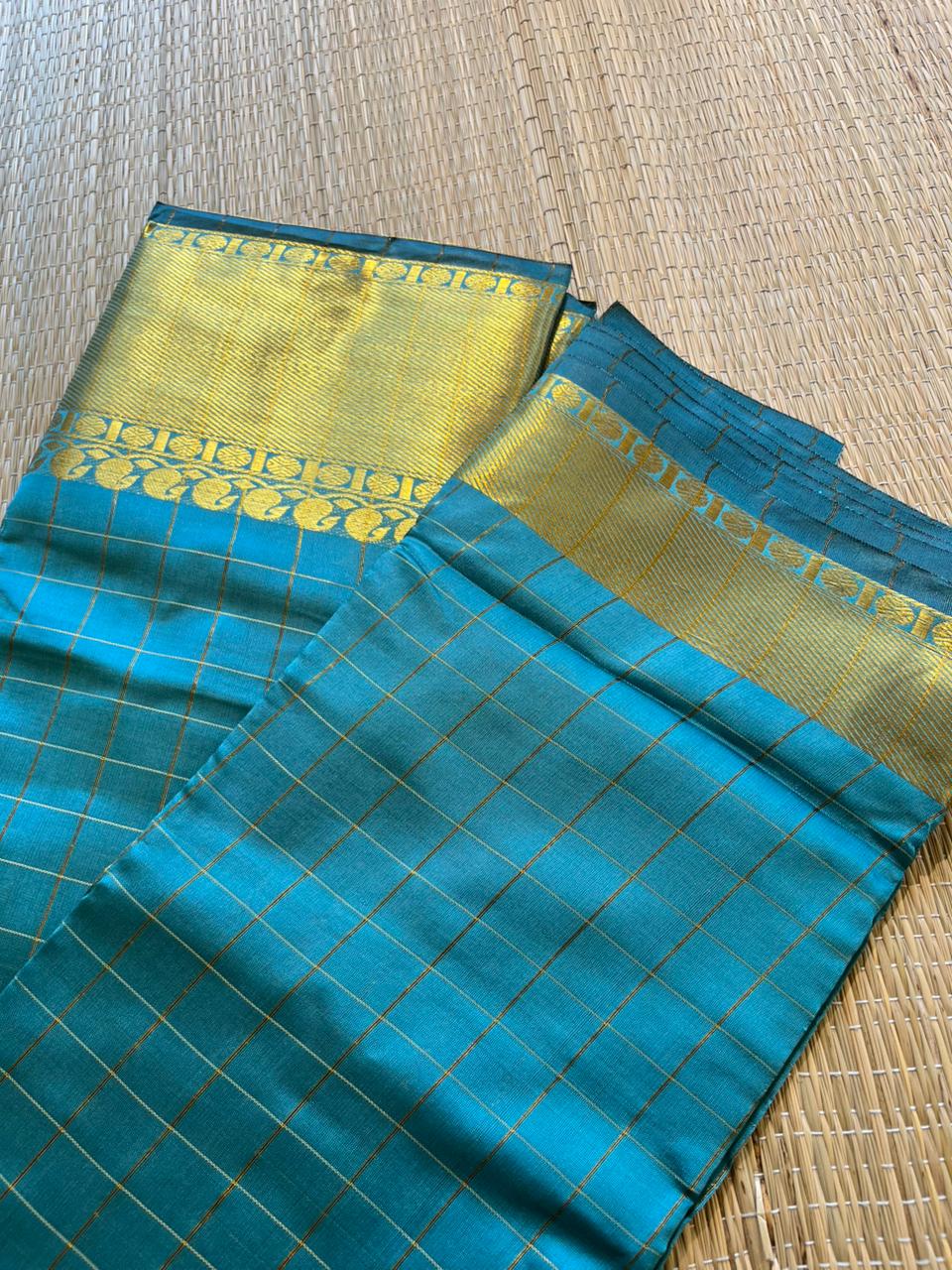 Southloom Semi Silk Saree with Check on Body in Pink  SL386