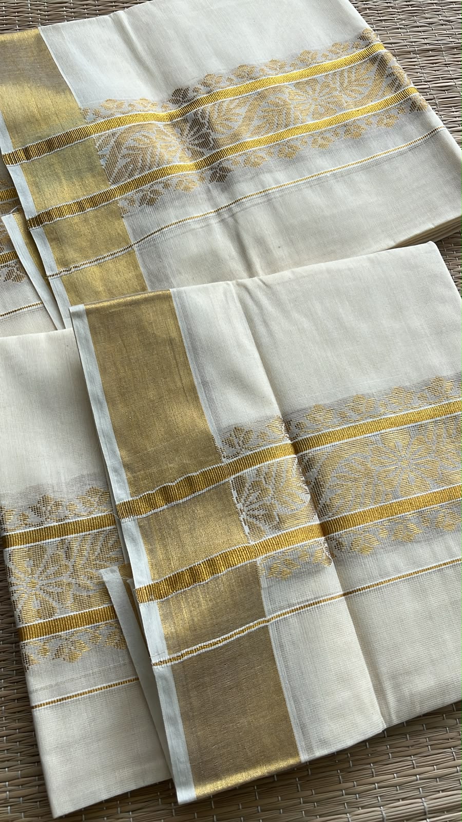 Kerala Cotton Single Set Mundu (2.80 mtrs) SL411