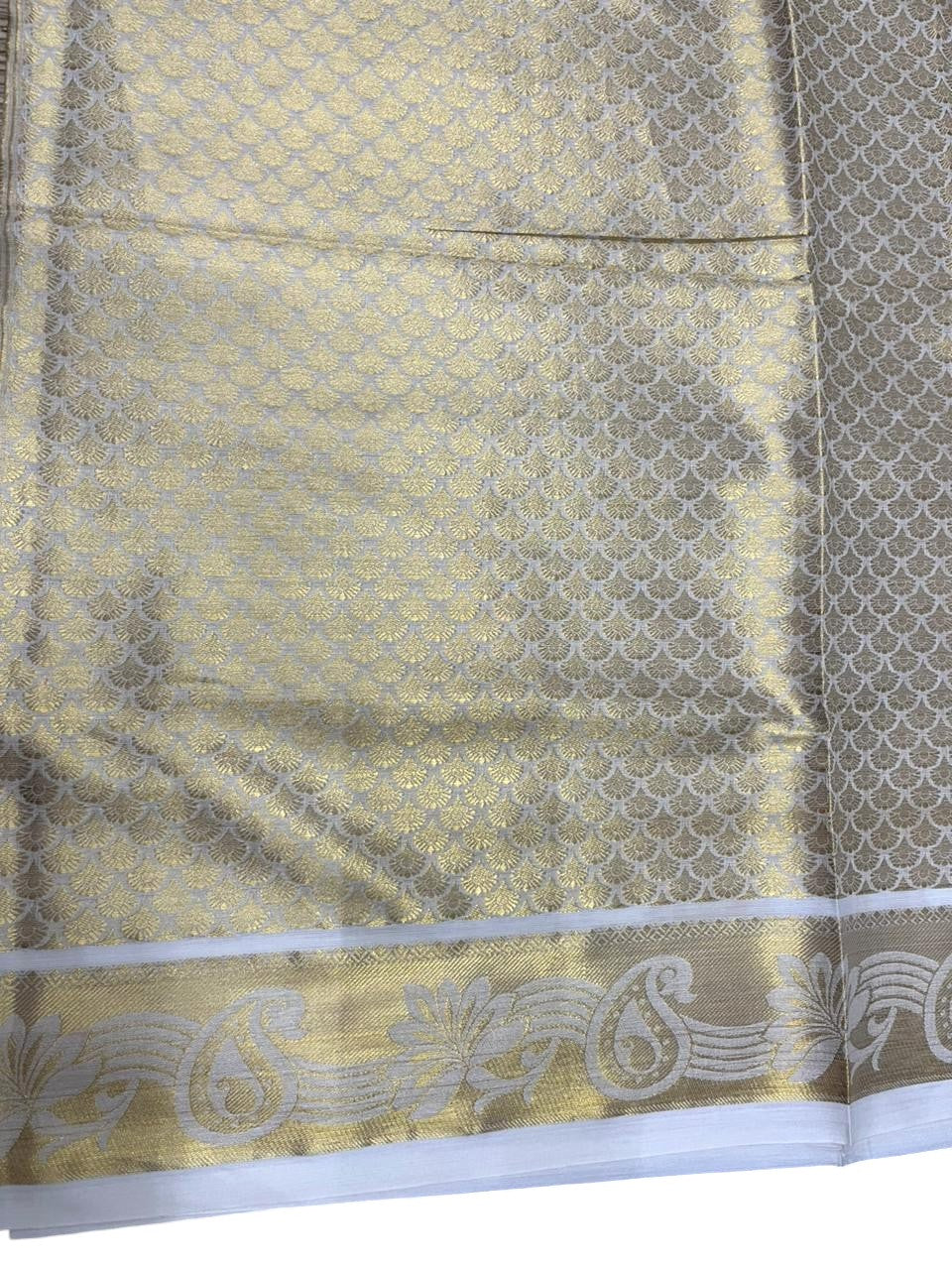 Southloom Kerala Pure Cotton Saree with Peacock Woven Work on Body SL441