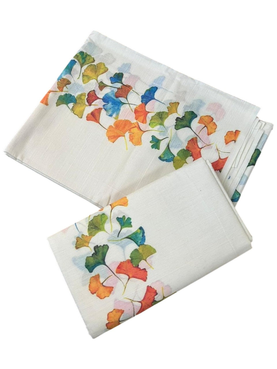 Southloom Cotton Single Set Mundu (Mundu Neriyathum) With Multicolour Leaf Digital Print 2.80 Mtrs SL439
