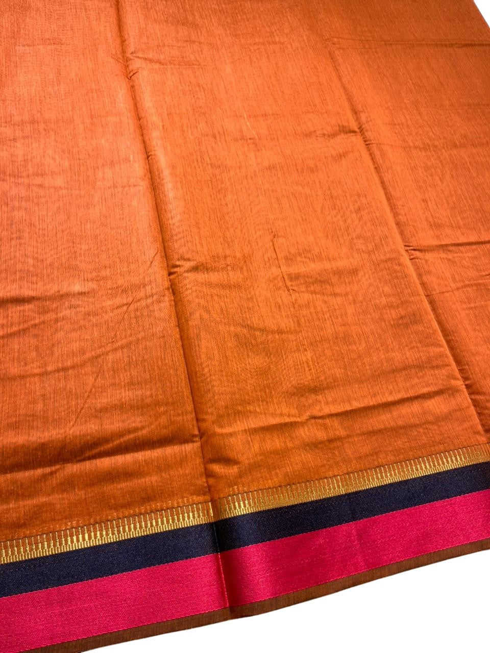 Southloom Maheshwari Cotton Saree With Temple Design on the Body and Borders SL471