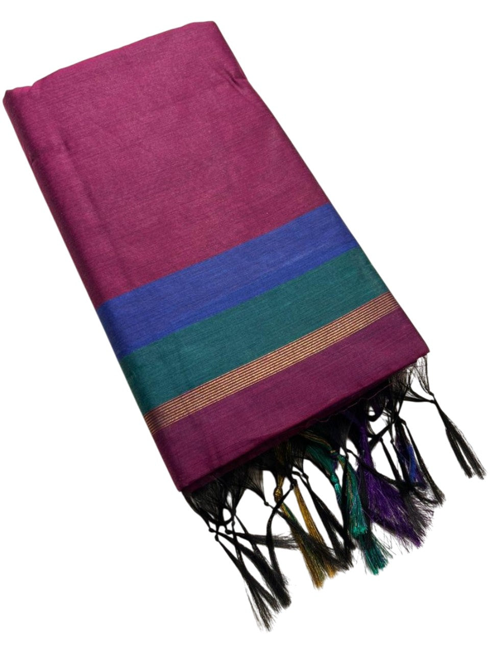Southloom Maheshwari Cotton Saree With Temple Design on the Body and Borders SL471