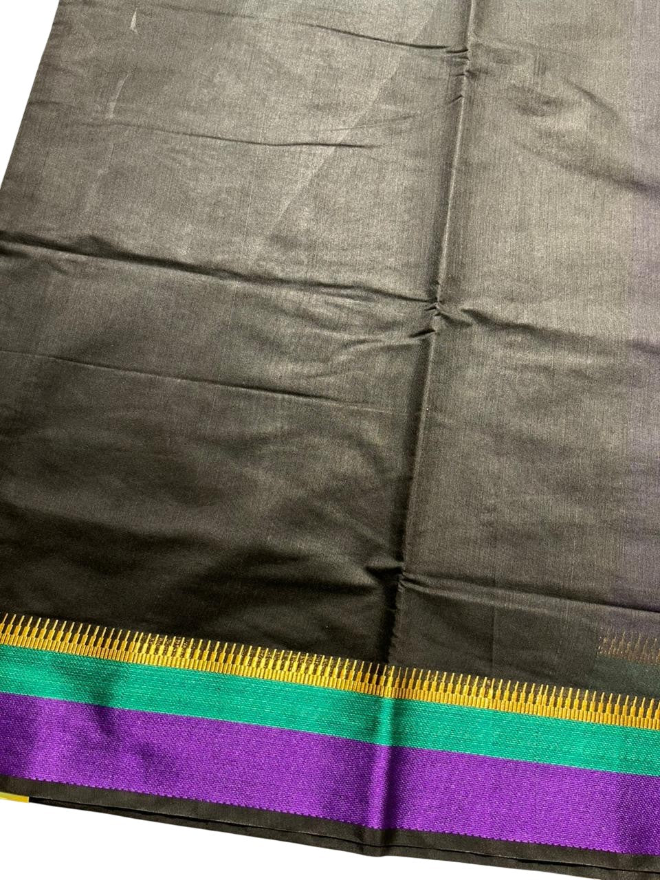 Southloom Maheshwari Cotton Saree With Temple Design on the Body and Borders SL471
