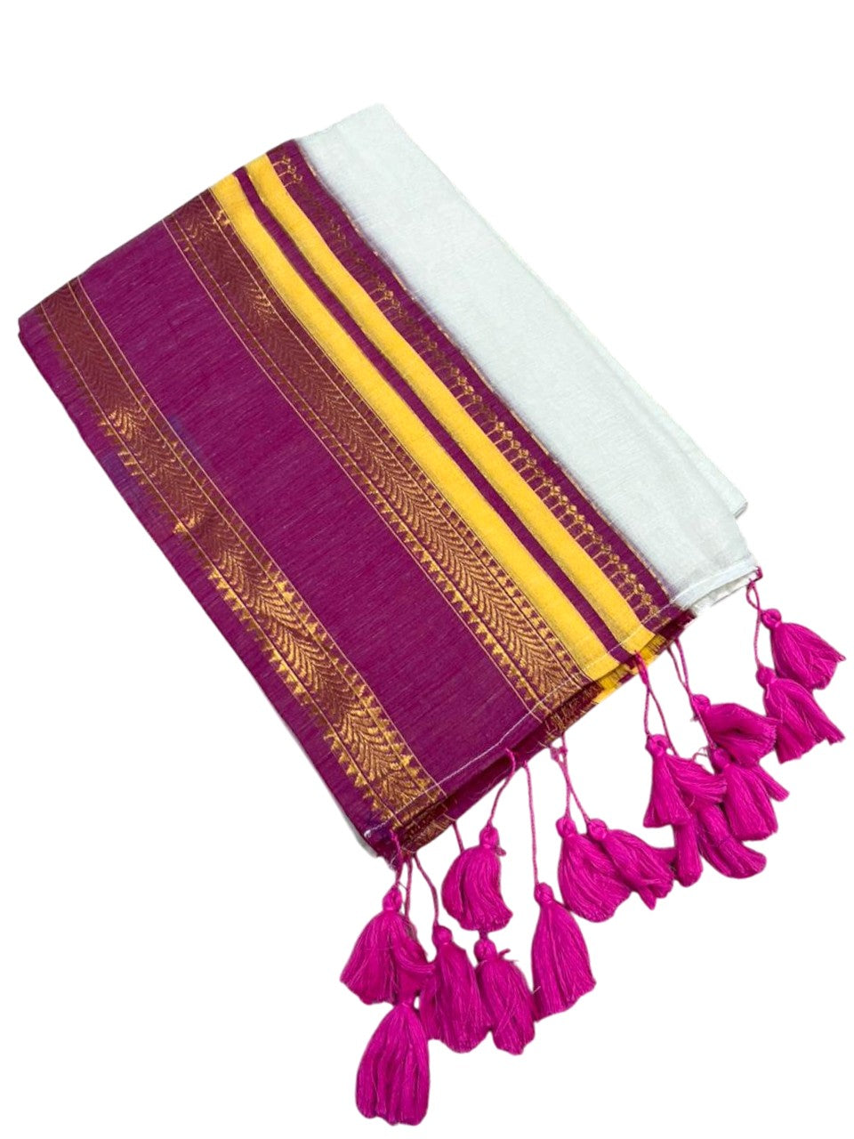 Southloom Mul Cotton 120 x 120 Soft Fabric Saree Multicolour SL215