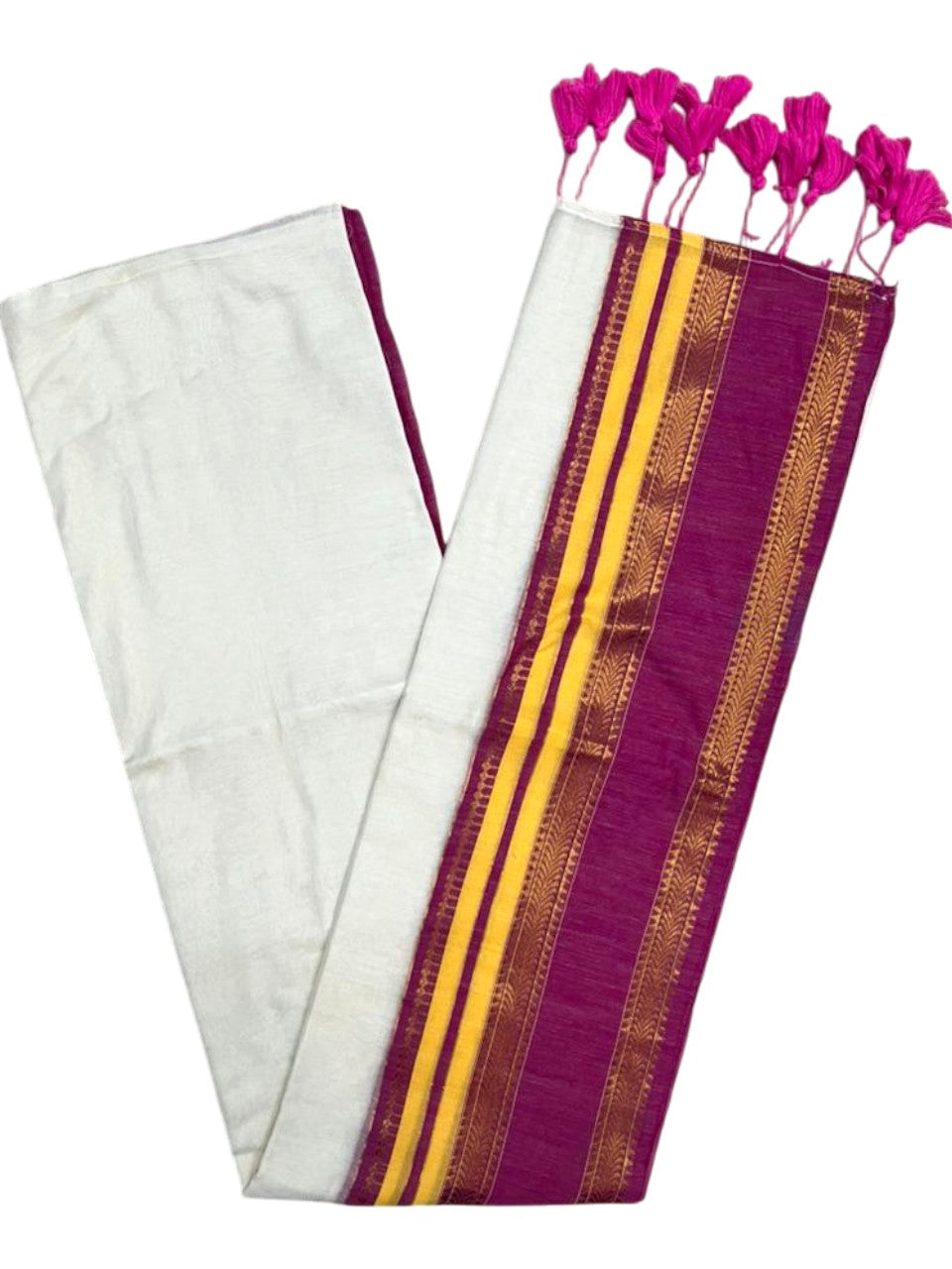 Southloom Mul Cotton 120 x 120 Soft Fabric Saree Multicolour SL215