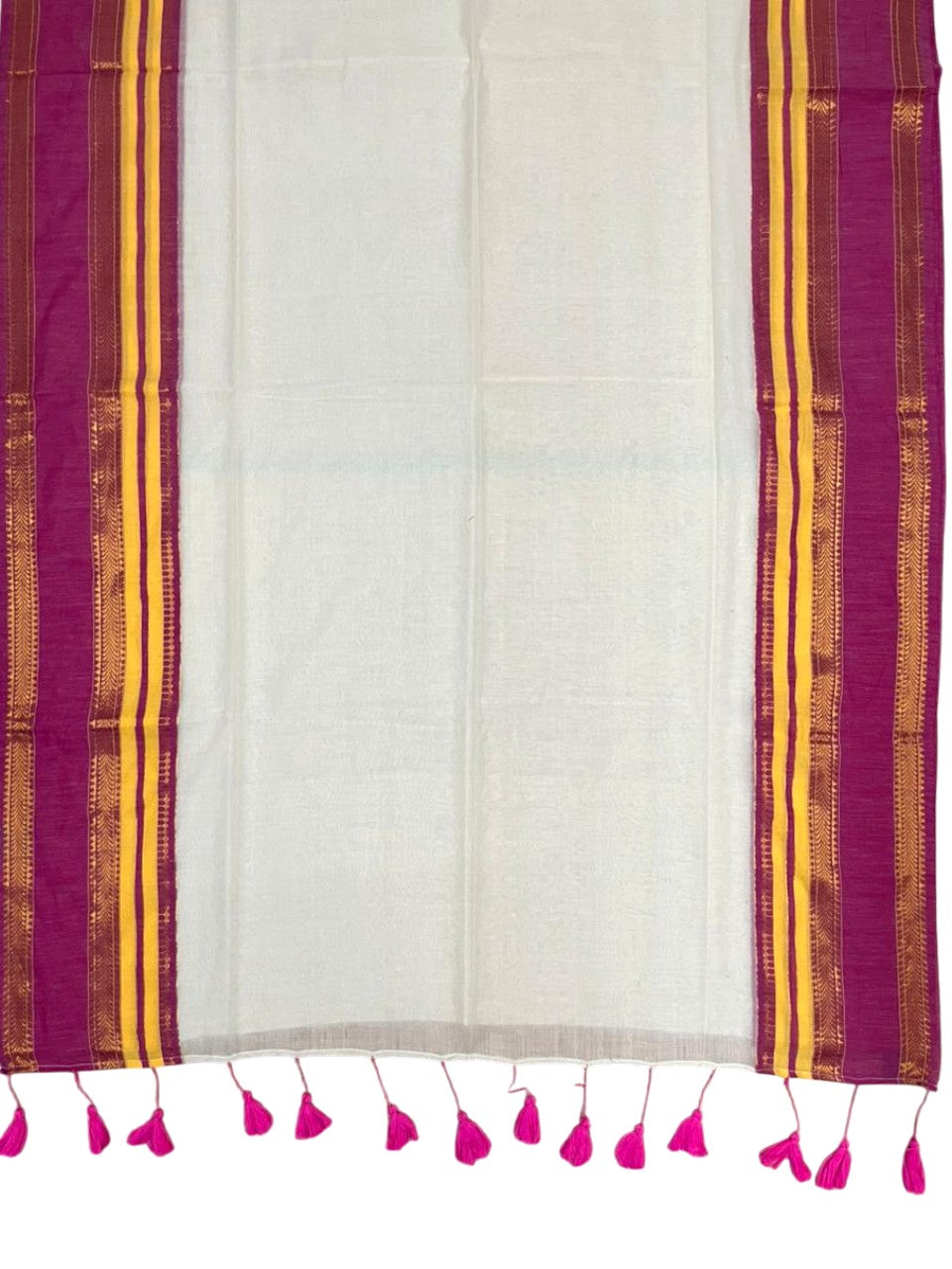 Southloom Mul Cotton 120 x 120 Soft Fabric Saree Multicolour SL215