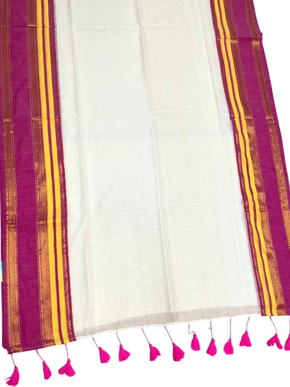 Southloom Mul Cotton 120 x 120 Soft Fabric Saree Multicolour SL215