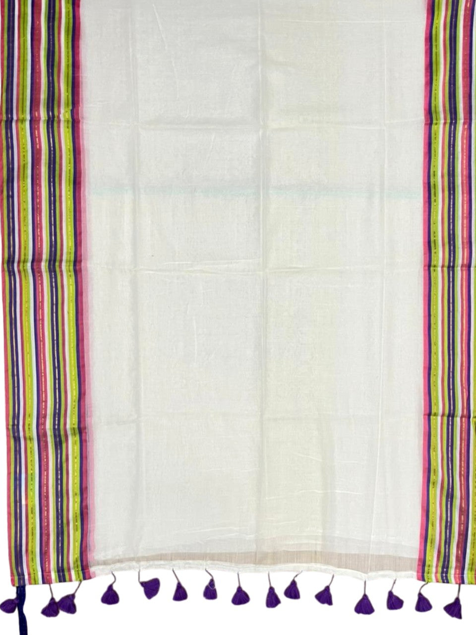 Southloom Mul Cotton 120 x 120 Soft Fabric Saree Multicolour SL215